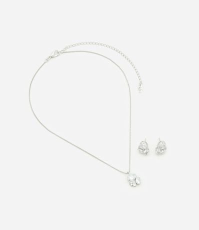 Conjunto de Collar y Caravana con Piedras Zirconia 2