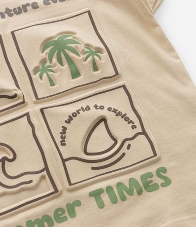 Remera Infantil con Estampa Playa en Relieve - Talle 1 a 6 años 5
