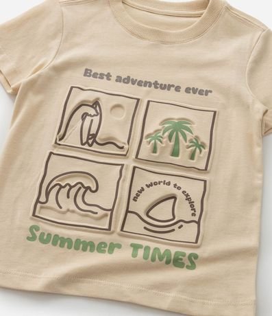 Remera Infantil con Estampa Playa en Relieve - Talle 1 a 6 años 8