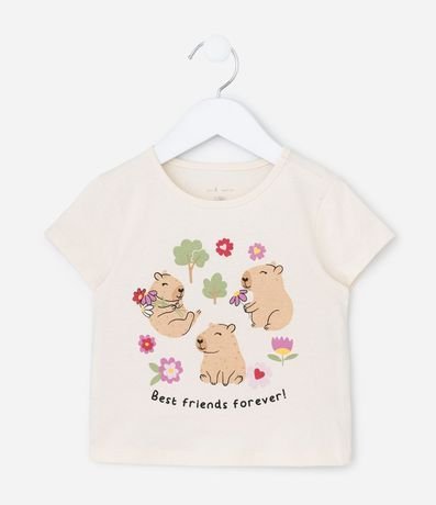 Blusa Infantil con Estampa de Carpincho - Talle 1 a 6 años 2