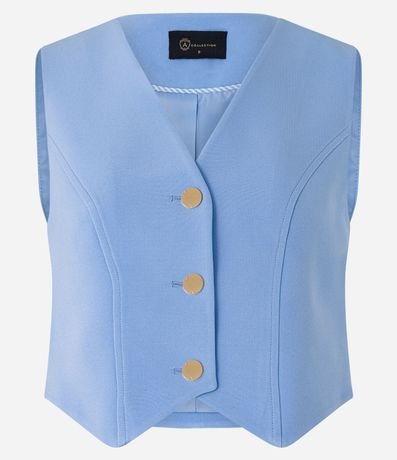 Chaleco en Crepé con Abotonado y Escote V 5