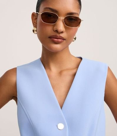 Chaleco en Crepé con Abotonado y Escote V 3