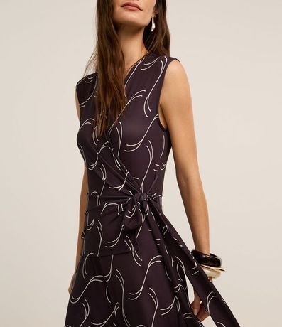 Mono en Microfibra con Lazo y Estampado Geométrico 3