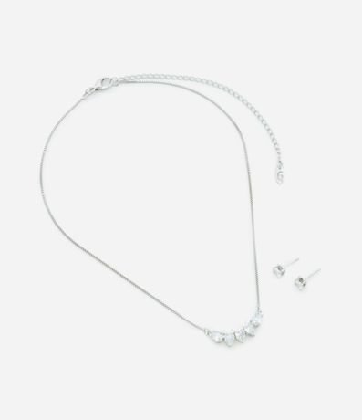 Conjunto de Collar con Zirconia y Caravanas Punto de Luz 2