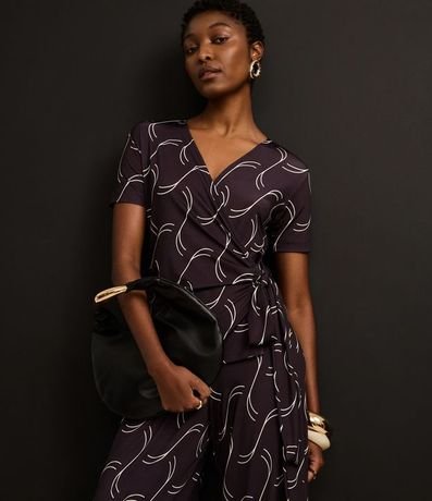 Mono en Microfibra con Estampado Geométrico y Lazo 7