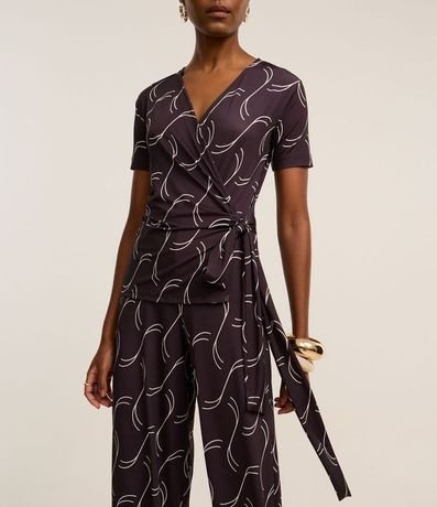 Mono en Microfibra con Estampado Geométrico y Lazo 3