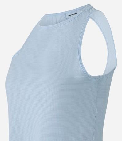 Musculosa Box Deportiva en Microfibra Texturizada con Recorte en la Espalda 5