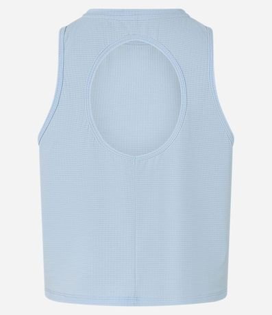 Musculosa Box Deportiva en Microfibra Texturizada con Recorte en la Espalda 7