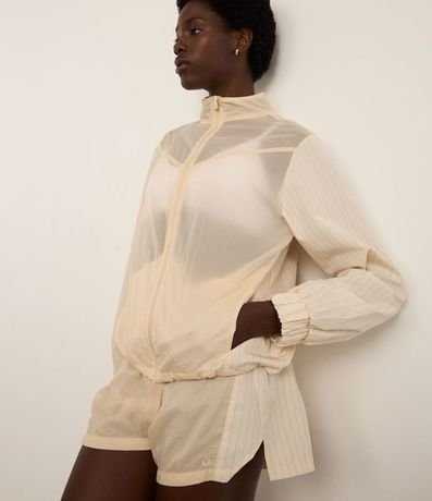 Campera Rompevientos Deportiva con Hilo Reflectante 2