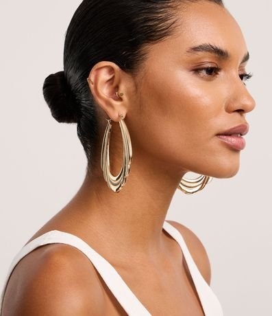 Caravana Maxi Aro Triple con Textura Serpiente