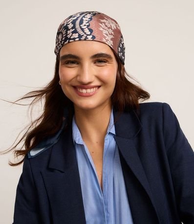 Pañuelo Rectangular en Satén con Estampa Paisley 5