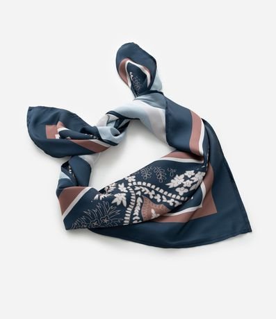 Pañuelo Rectangular en Satén con Estampa Paisley 3