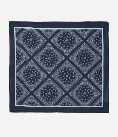 Pañuelo Rectangular en Satén con Estampa Paisley 2