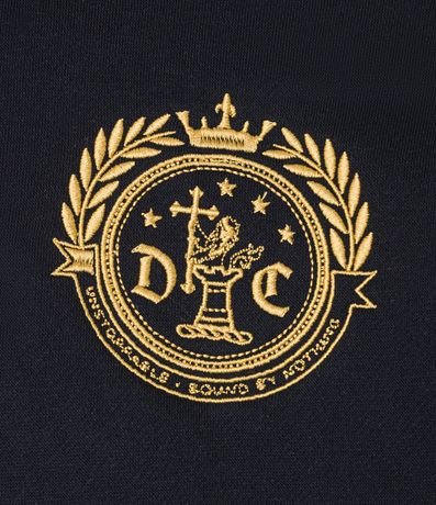 Saco Boxy en Algodón con Felpa y Estampa Lettering con Bordados Delanteros. 8