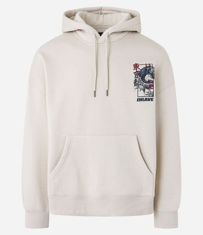 Saco Boxy en Algodón con Felpa con Estampado Brave Dragon 7