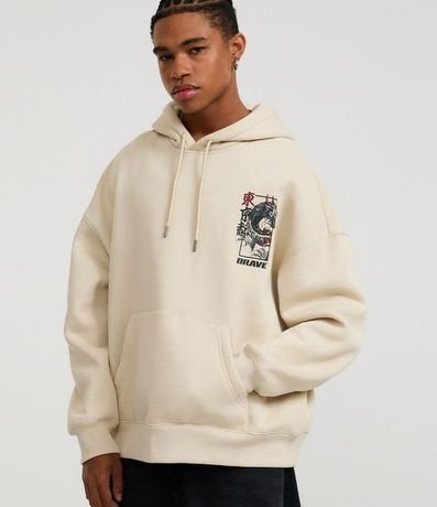 Saco Boxy en Algodón con Felpa con Estampado Brave Dragon 2