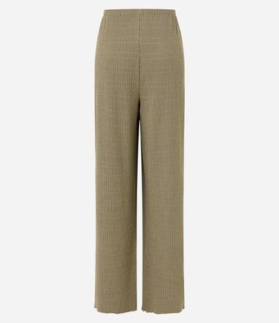 Pantalón Wide Texturizada con Cintura Elástica 8