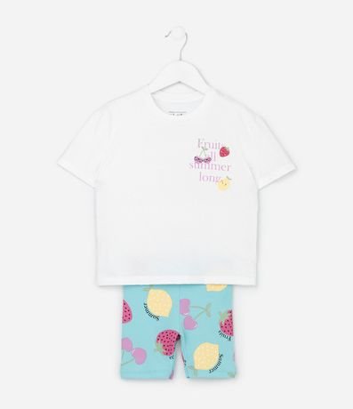 Conjunto Infantil con Estampa de Frutas - Talle 1 a 6 años 2