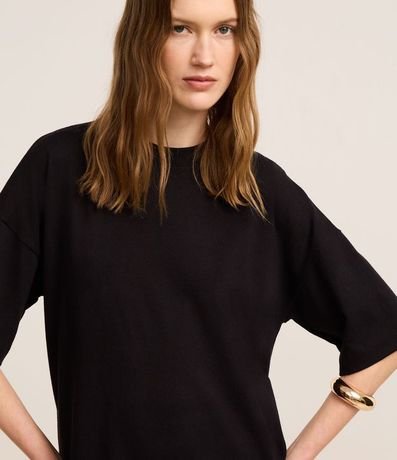 Vestido T-Shirt Básico en Algodón con Manga corta 3