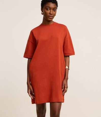 Vestido T-Shirt Básico en Algodón con Manga corta 1