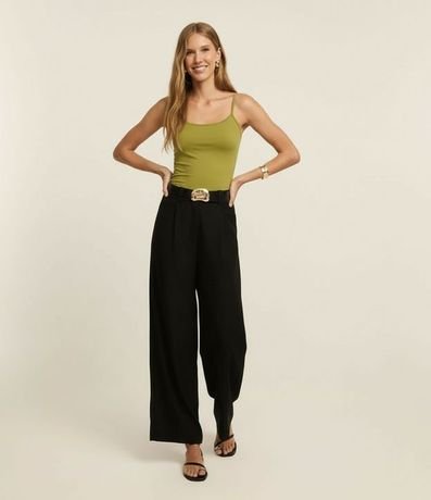 Blusa Musculosa Básica en Poliamida con Breteles Finos 6