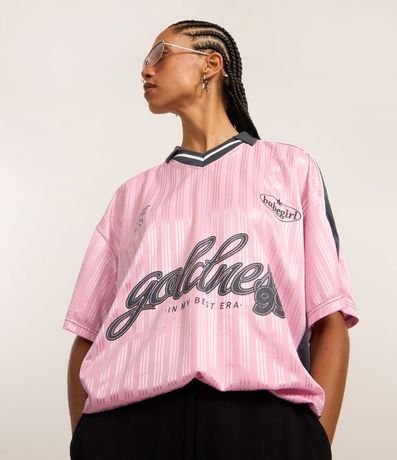 Remera Oversized Sport Core con Textura