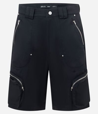 Bermuda Baggy con Bolsillos Cargo y Cremallera 5