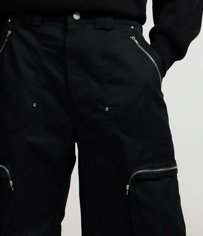 Bermuda Baggy con Bolsillos Cargo y Cremallera 4