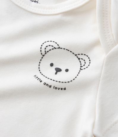 Kit 02 Bodies Infantiles con Estampa Ositos - Talle 0 a 18 meses 5