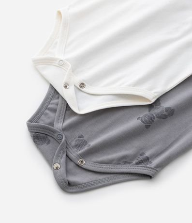 Kit 02 Bodies Infantiles con Estampa Ositos - Talle 0 a 18 meses 6