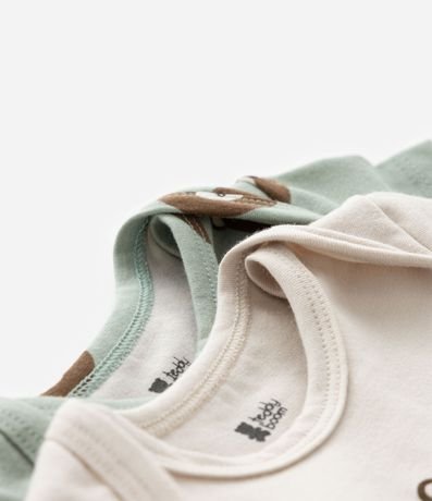 Kit 02 Bodies Infantiles con Estampa de Oso - Talle 0 a 18 Meses 6