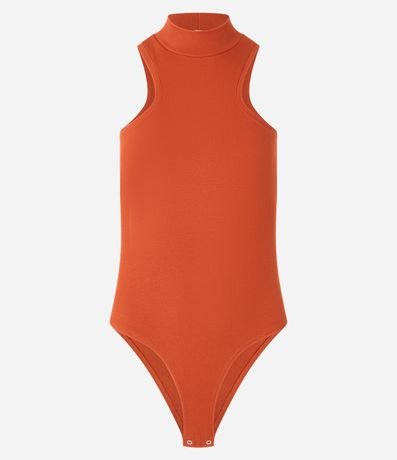 Body Canelado en Rib con Cuello Alto y Perna Cavada 7