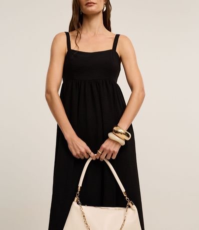 Vestido Evasê Midi en Airflow con Escote Corazón 4