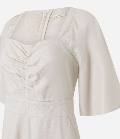 Mono Wide Leg en Viscolino con Fruncido en el Busto 6