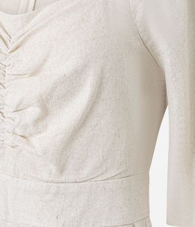 Mono Wide Leg en Viscolino con Fruncido en el Busto 7