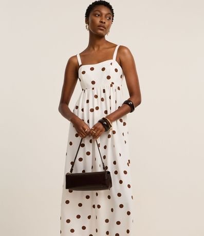 Vestido Evasê Midi en Airflow con Estampa de Lunares 2