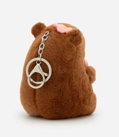 Llavero Infantil con Peluche de Carpincho con Flor - Talle único 2