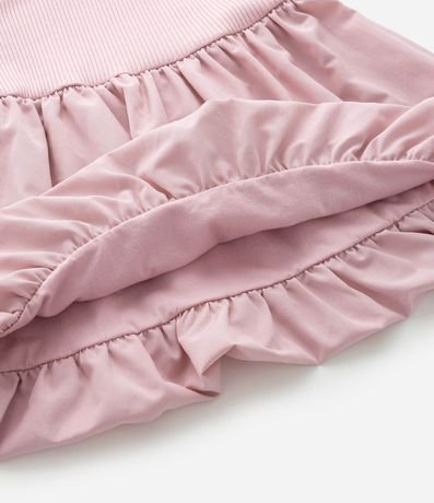 Vestido Balonê Corto con Textura Acanalada - Talle 7 a 14 años 7