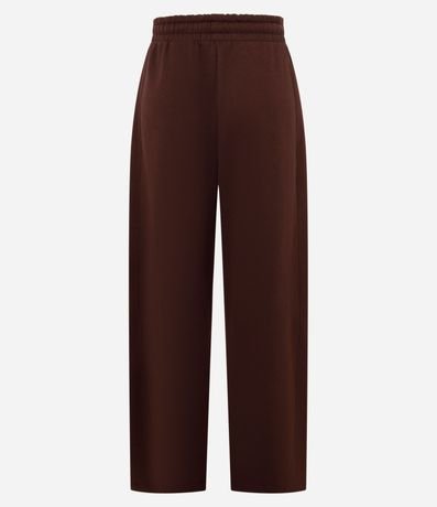 Pantalón Barrel en Algodón con Forro Fleece y Lazo en la Cintura 7