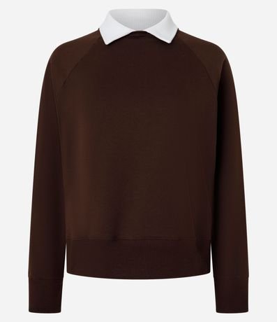 Saco en Algodón con Cuello Camisa y Sisa Raglán 5