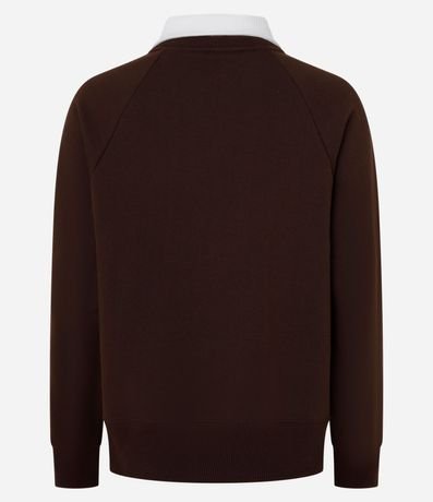 Saco en Algodón con Cuello Camisa y Sisa Raglán 6