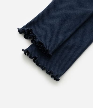 Pantalón Legging Infantil Acanalada con Costura Frufru - Talle 1 a 6 años 5