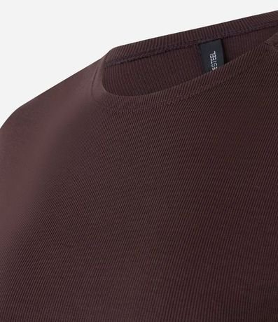 Blusa Sin Manga en Rib con Textura de Rayas 5