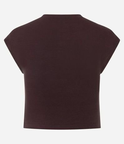 Blusa Sin Manga en Rib con Textura de Rayas 6