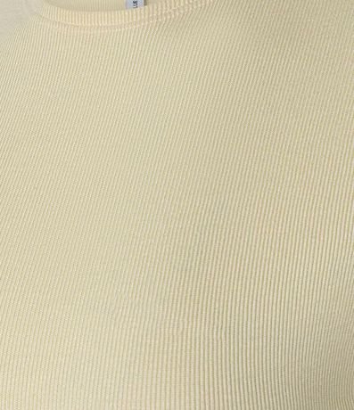 Blusa Sin Manga en Rib con Textura de Rayas 6