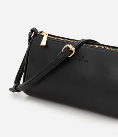 Cartera Baguette en PU con Asa Transversal Fija 5