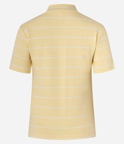 Blusa en Rib con Cuello Mediano y Estampa Rayada 8