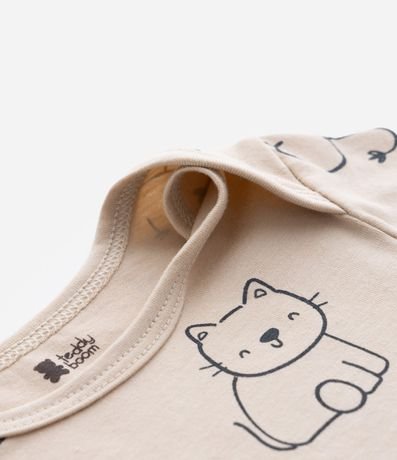 Body Infantil en Algodón con Estampa Animalitos - Talle RN a 18 meses 5