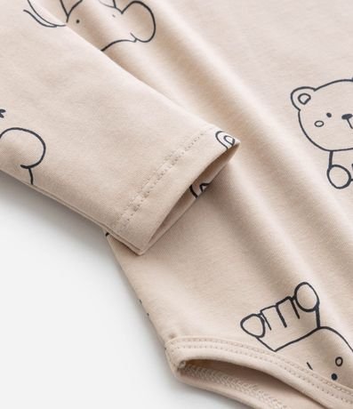 Body Infantil en Algodón con Estampa Animalitos - Talle RN a 18 meses 7