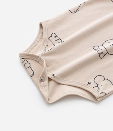 Body Infantil en Algodón con Estampa Animalitos - Talle RN a 18 meses 8